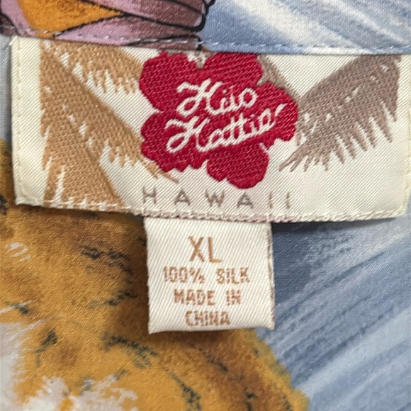 HUO HATTIE Vintage Water Tiger Blouse Women’s Size XL 100% Silk Asian - Picture 5 of 5